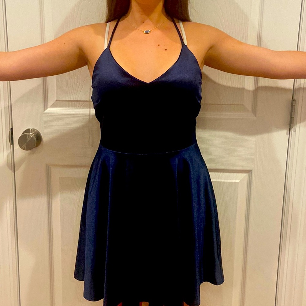 Windsor navy dress
